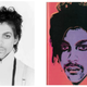 Lynn Goldsmith's potrait of Prince next to on Andy Warhol's silkscreen prints based on the photo.